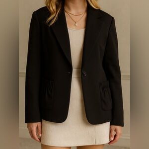 Saks Fifth Avenue Ripple Pocket Blazer Size 14